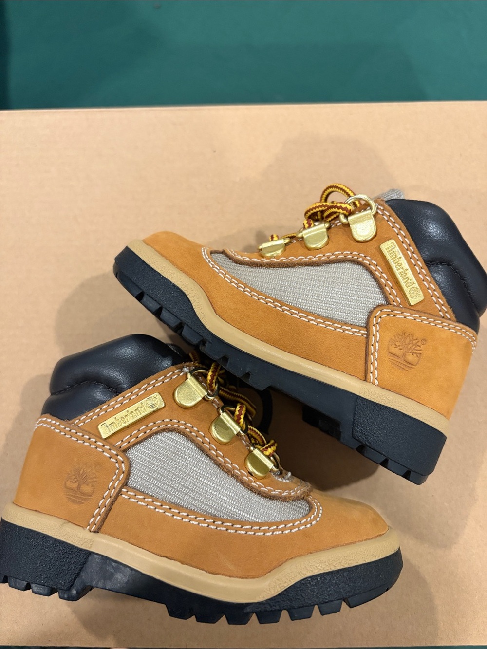Timberland Kids Brown and Black Hiking Boots